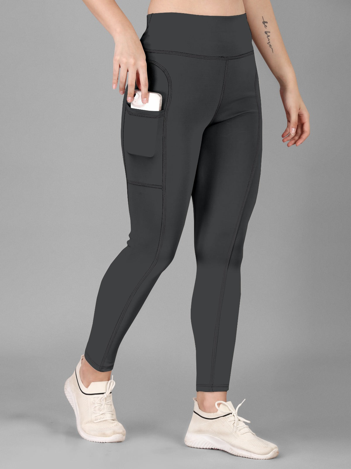 Bloom Dark Grey Tight Legging For Women