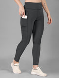 Bloom Dark Grey Tight Legging For Women