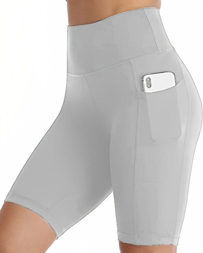 Bloom Light Grey Tight Short For Women