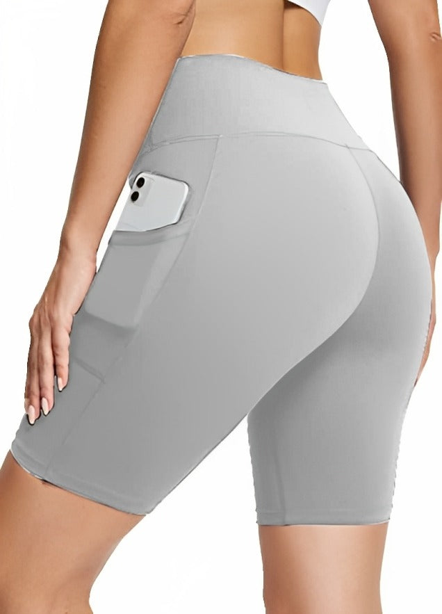 Bloom Light Grey Tight Short For Women