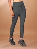 Deep Pocket Dark Grey Tight Legging For Women