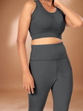 Deep Pocket Dark Grey Tight Legging For Women