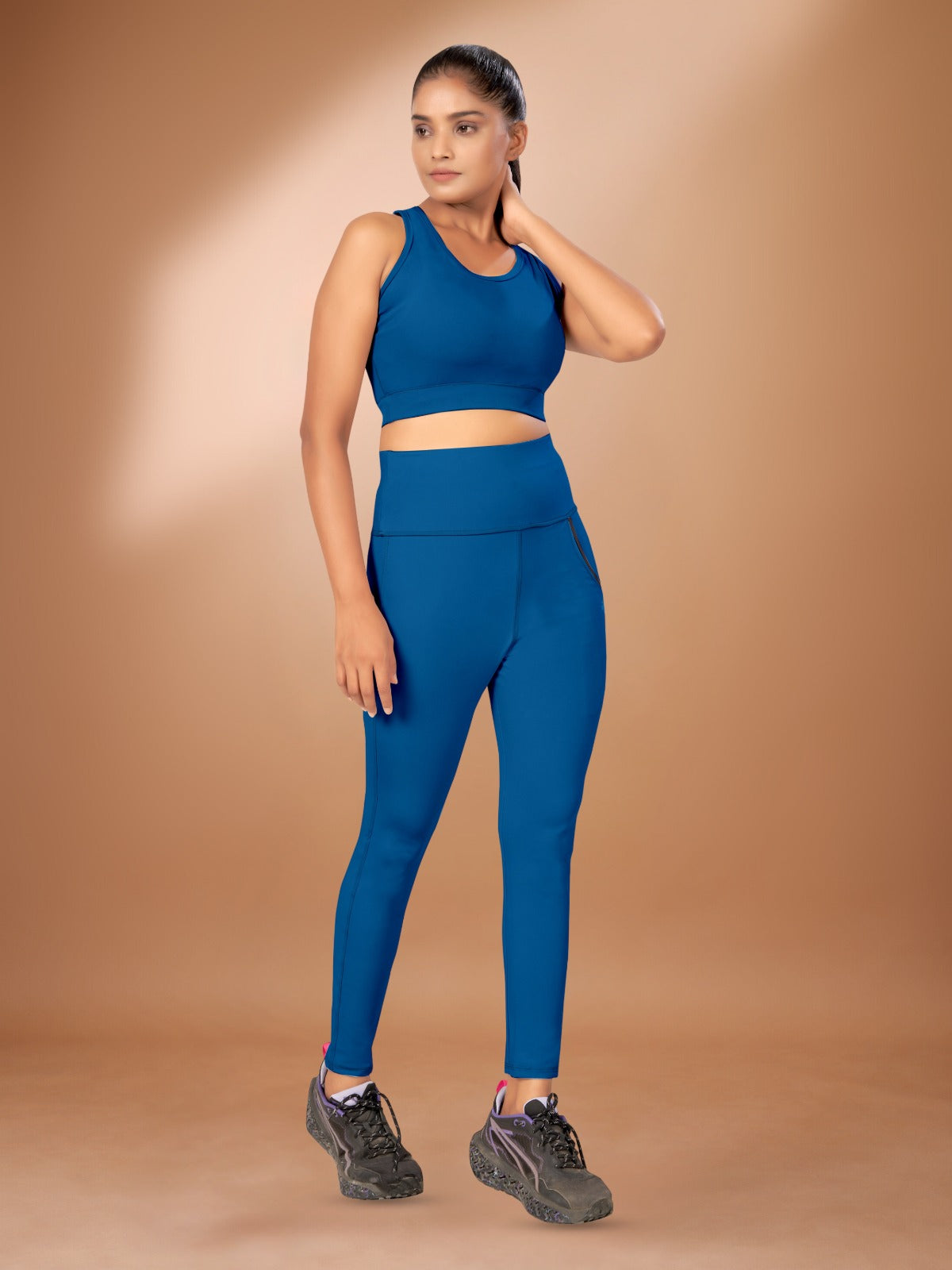 Deep Pocket Co-ord Airforce Tight Legging For Women