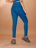Deep Pocket Airforce Blue Tight Legging For Women