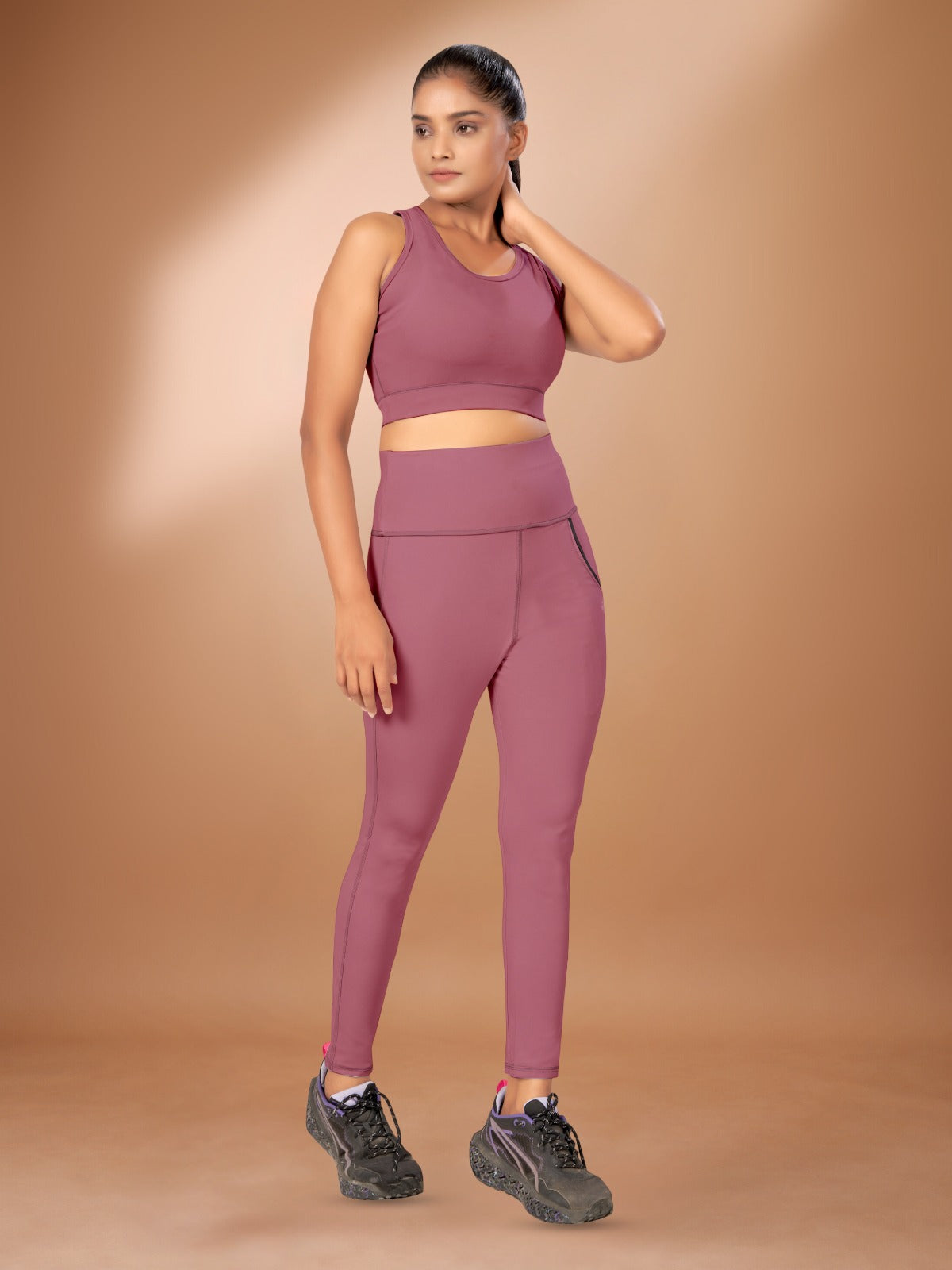 Deep Pocket Co-ord Onion Tight Legging For Women