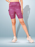Signature Print Rosy Rani Tight Short For Women