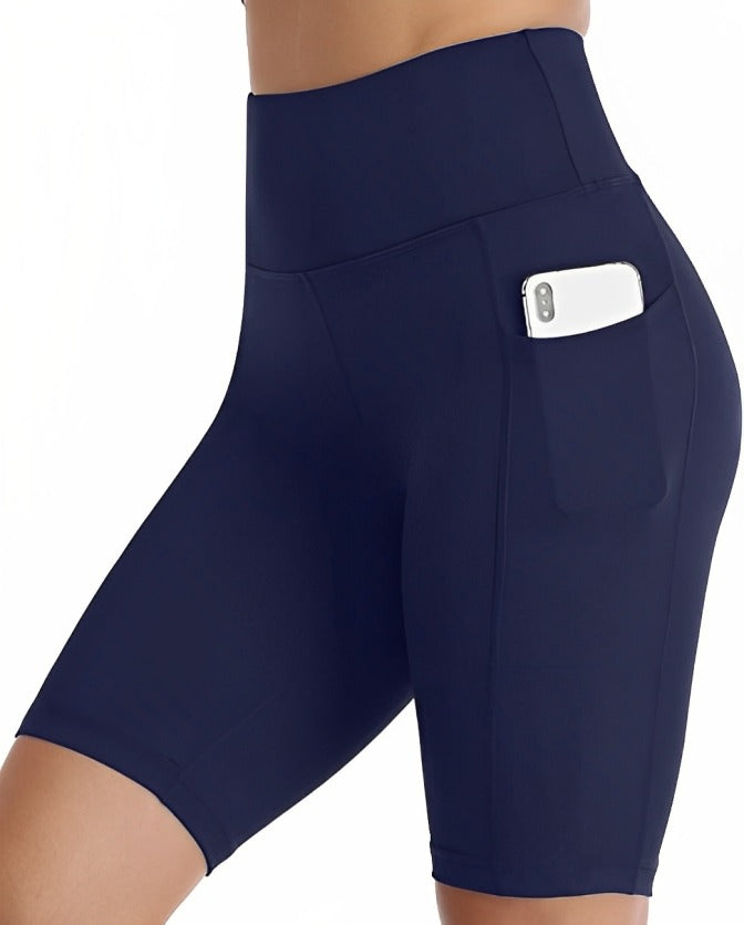 Bloom Navy Blue Tight Short For Women