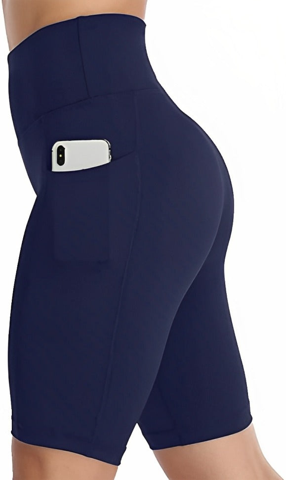 Bloom Navy Blue Tight Short For Women
